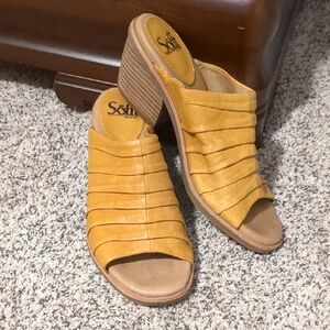 Sofft Mustard Yellow Mules